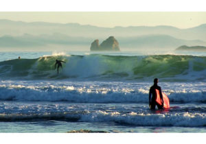 Surfing near Port Orford