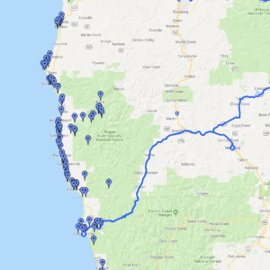 Maps of The Southern Oregon & Northern California Coast